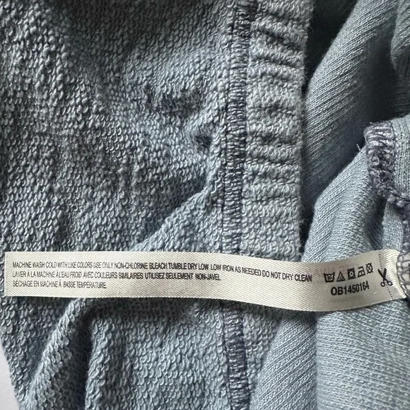 Free People Movement Women's Criss Crossed Sweat  in Denim Gray Sz Medium Hoodie - Picture 6 of 10